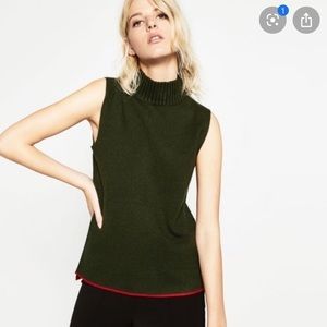 Zara Sleeveless Turtleneck